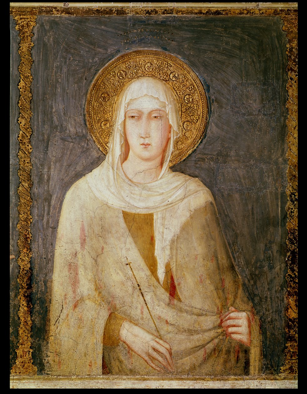 Cinq saints (détail) - Simone Martini