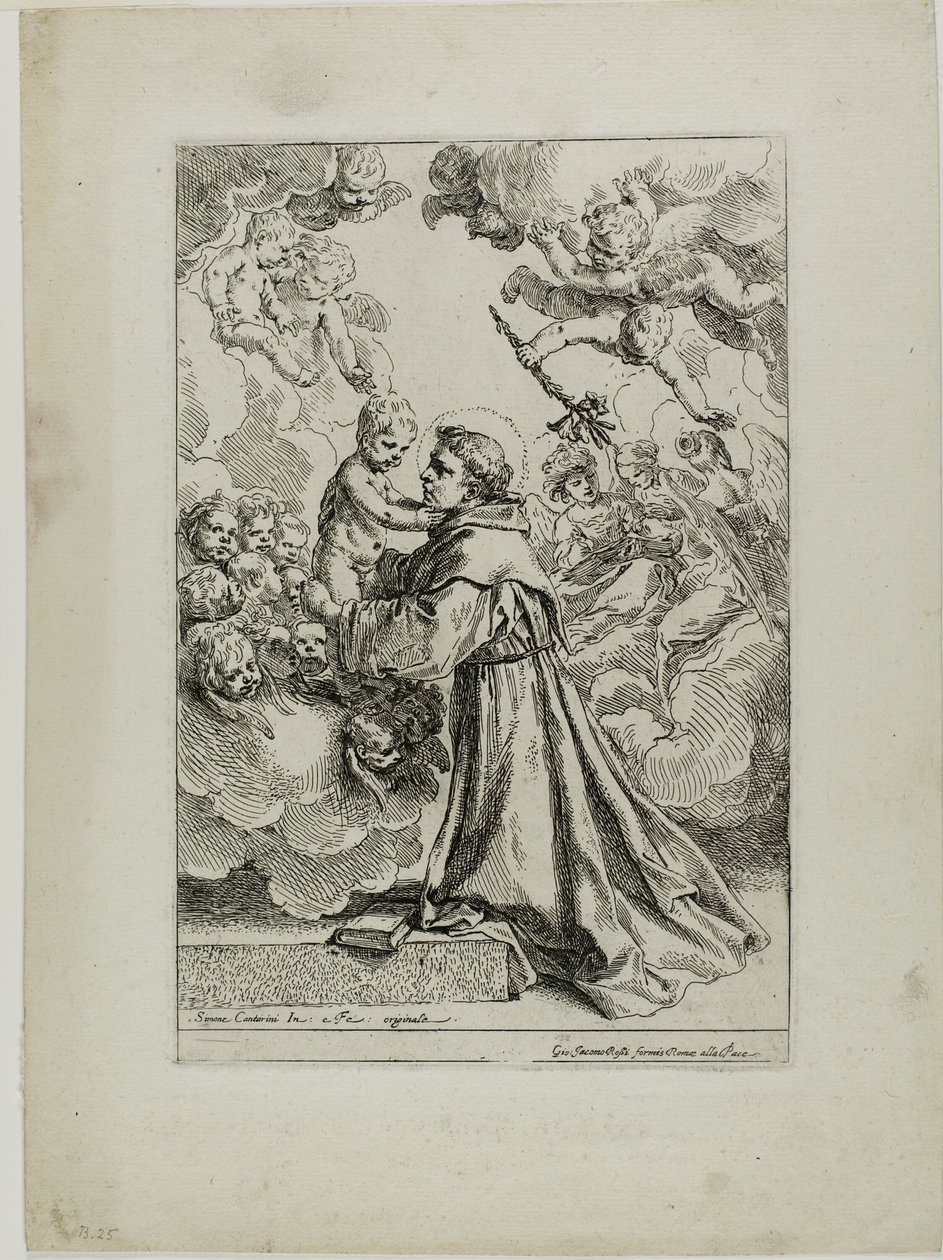 Saint Antoine de Padoue - Simone Cantarini