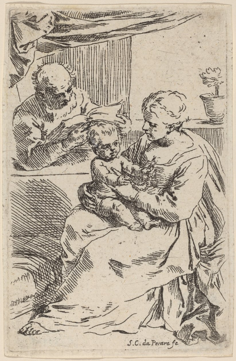 La Sainte Famille - Simone Cantarini
