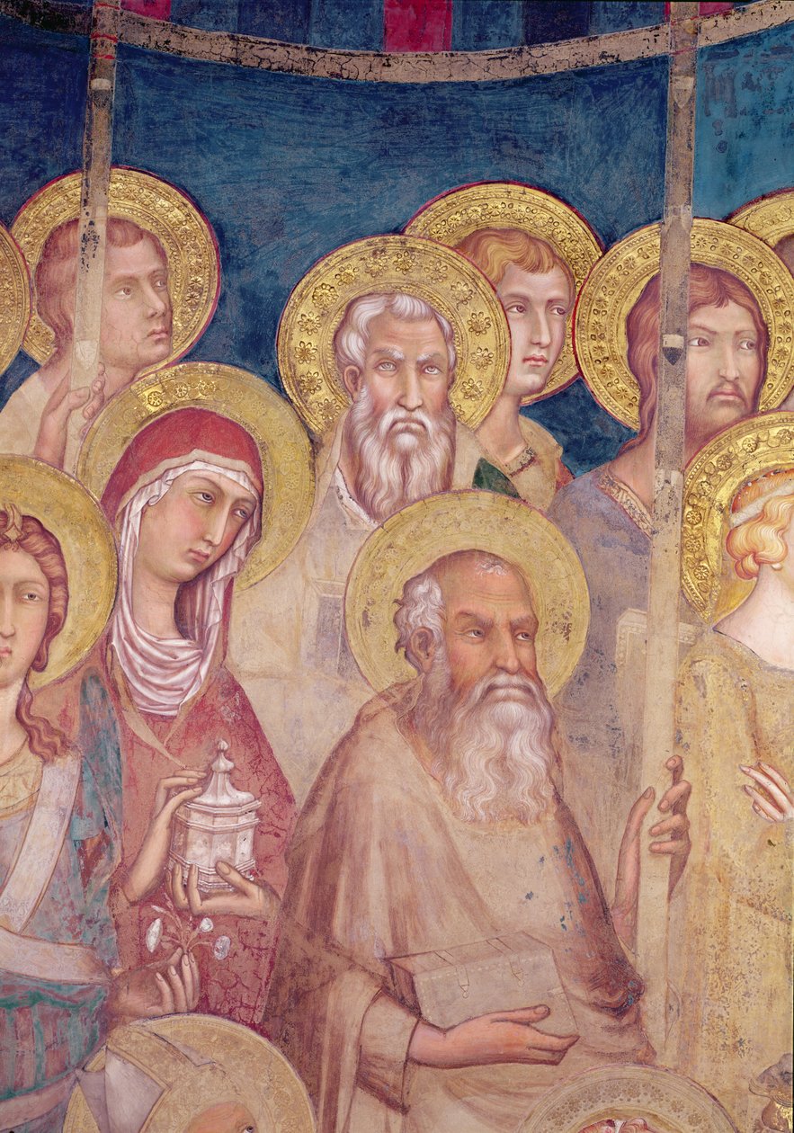 Maestà, détail des saints (détail) - Simone Martini