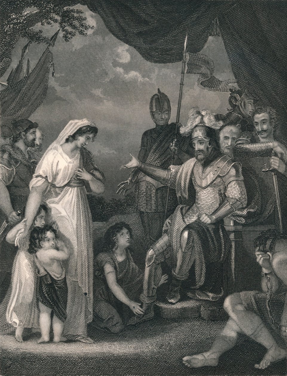 Alfred libérant la famille de Hastings - Singleton