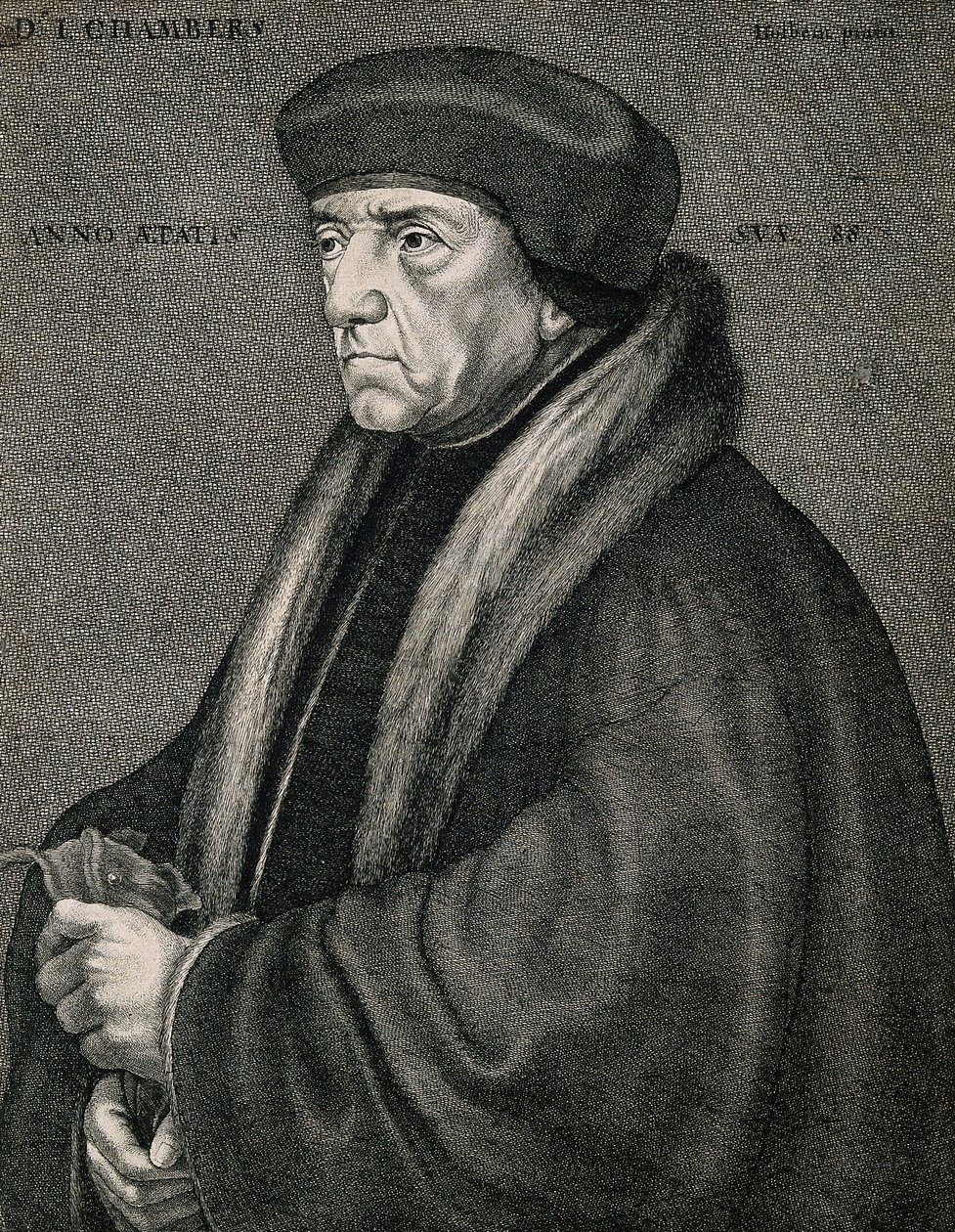 Sir John Chambers (Chambre). Gravure par W. Hollar - Sir John chambers