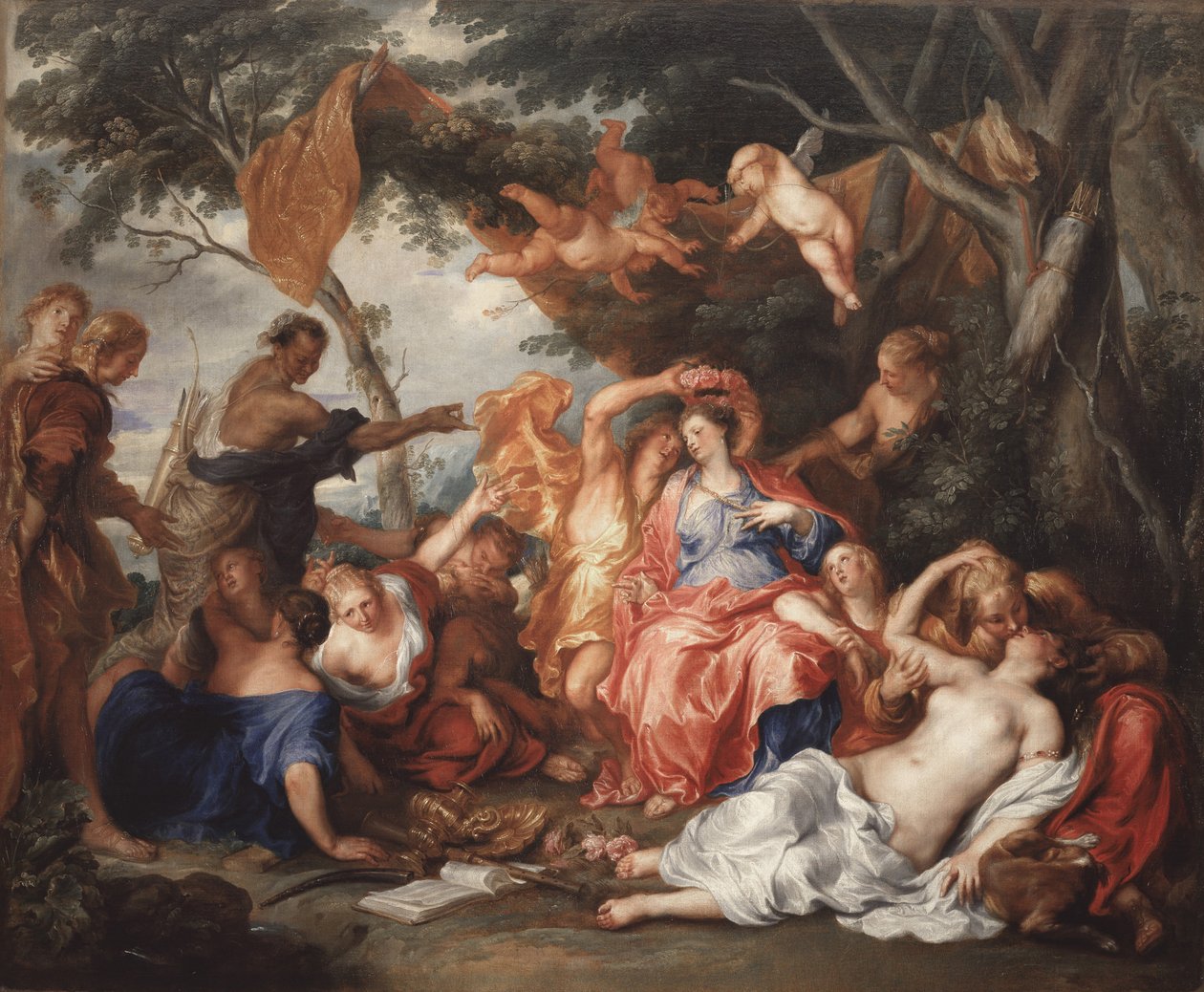 Amarillis couronnant Mirtillo, 1631-1632 - Sir Anthony van Dyck