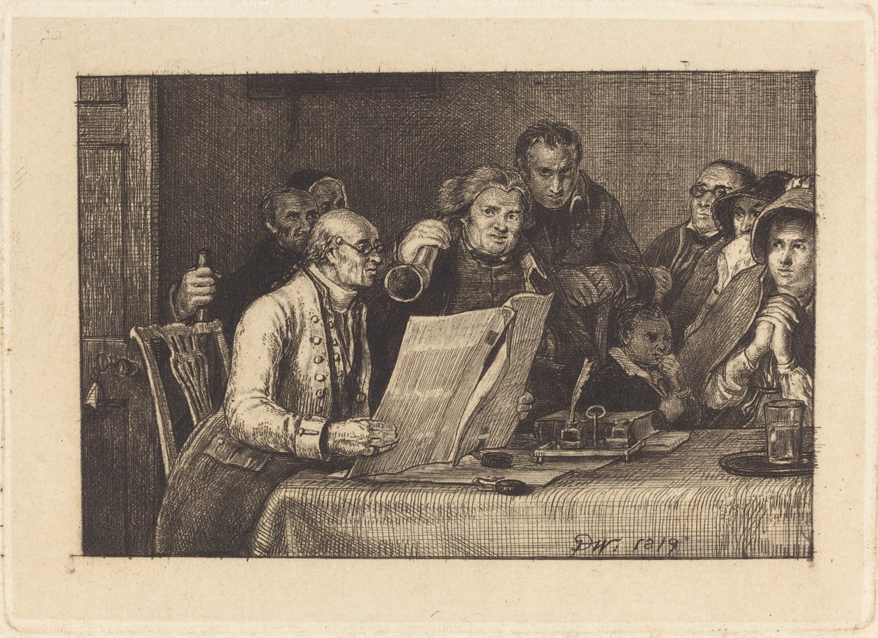 Lecture du testament - Sir David Wilkie