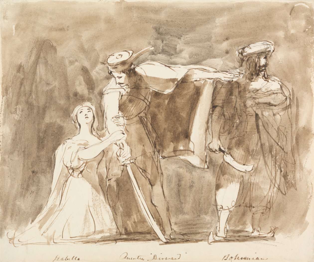 Scène de Quentin Durward - Sir David Wilkie