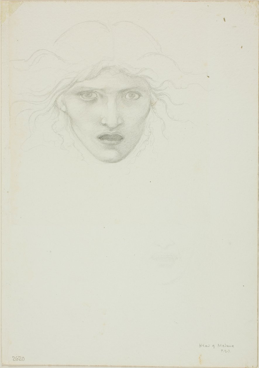 Étude pour la Méduse de Rondanini - Sir Edward Burne Jones
