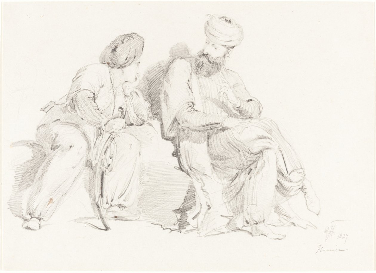 Deux hommes en tenue orientale - Sir George Hayter