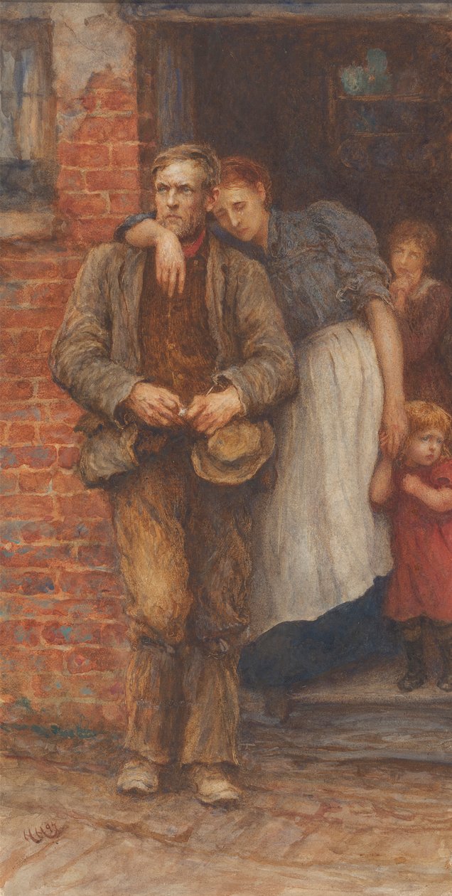 En grève - Sir Hubert von Herkomer