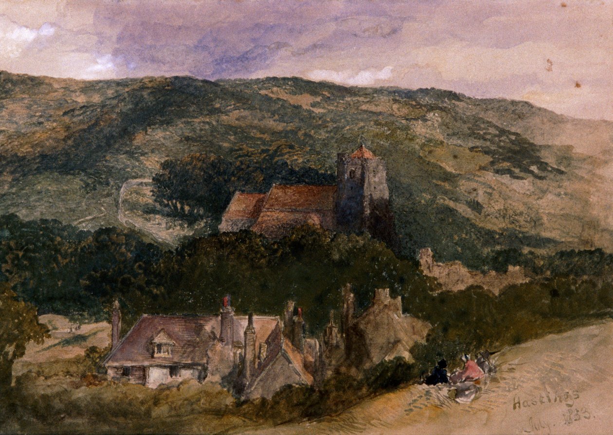 Vue à Hastings, 1853 - Sir John Gilbert