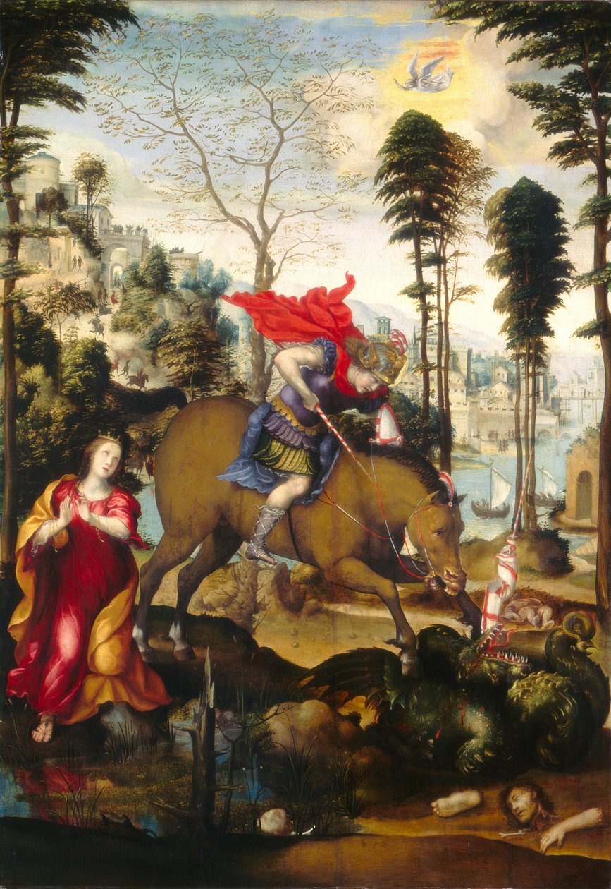 Saint Georges et le Dragon, probablement 1518 - Sodoma