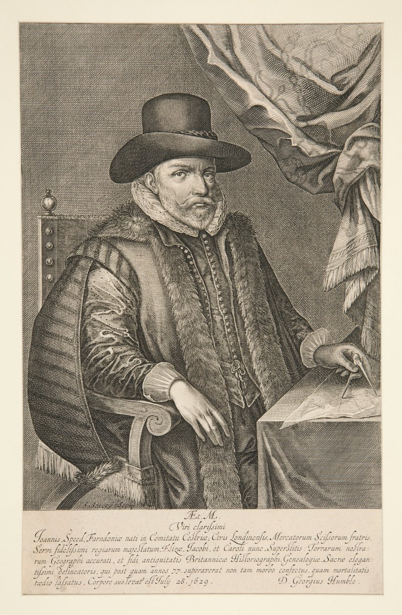 Portrait de John Speed - Solomon Savery