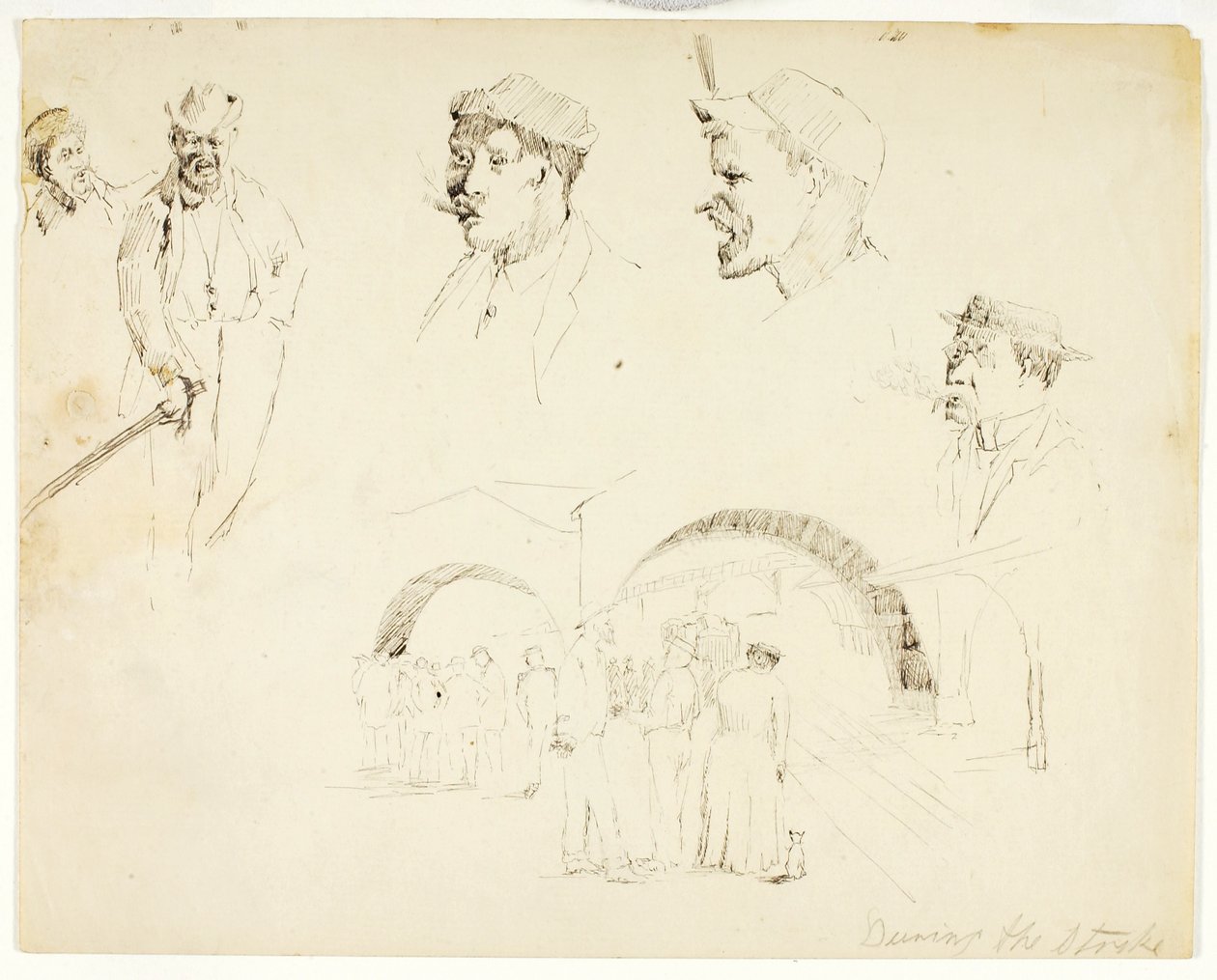 Pendant la grève - Solon H. Borglum