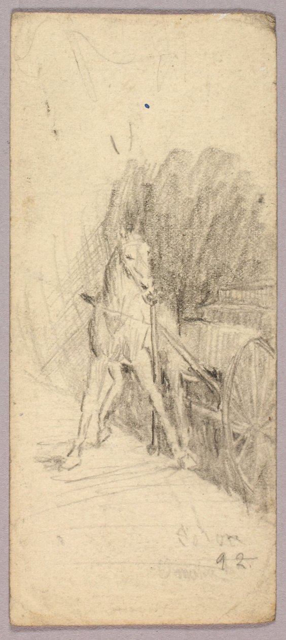 Cheval et chariot - Solon H. Borglum