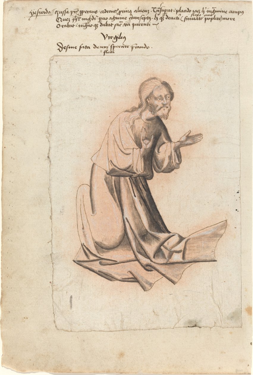 Christ à genoux en prière - South German 15th Century