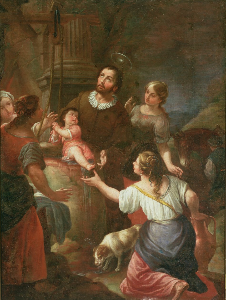 Saint Isidore et le Miracle au Puits, École de Madrid - Spanish School