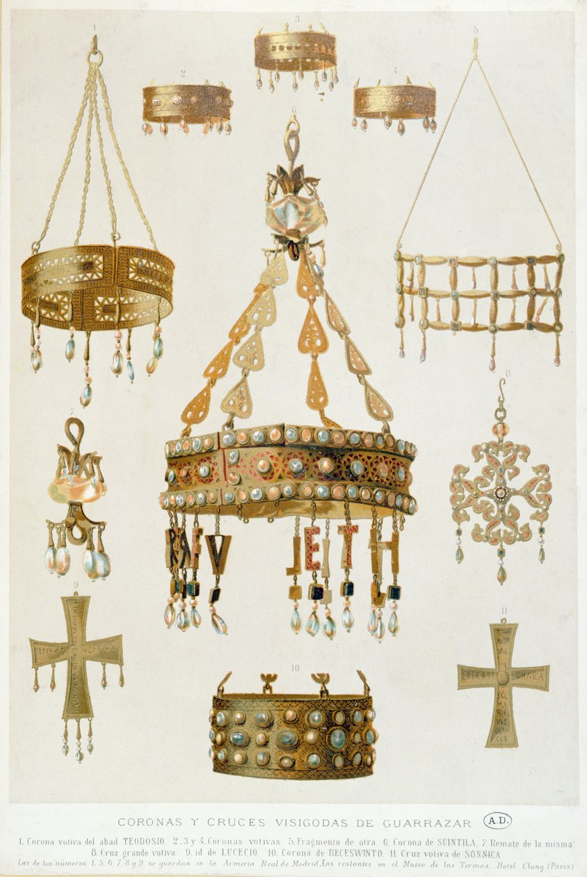 Le Trésor de Guarrazar - Spanish School