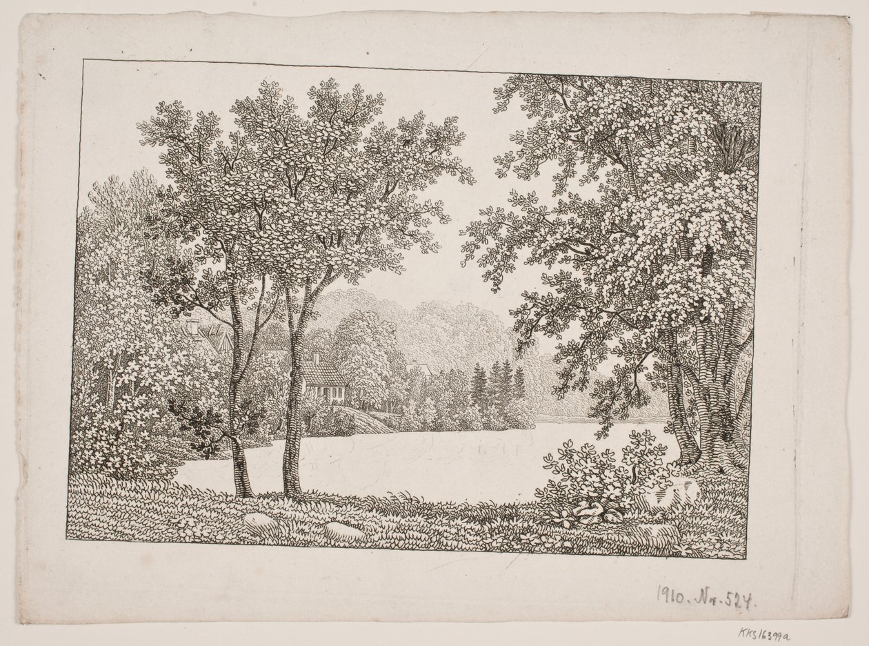Paysage avec lac - Søren Henrik Petersen