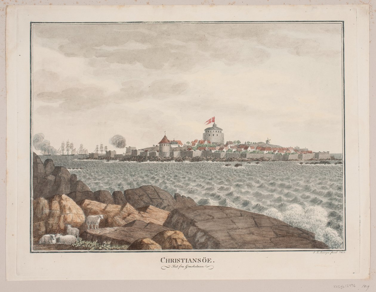 Christiansø. Vue de Græsholmen - Søren L. Lange