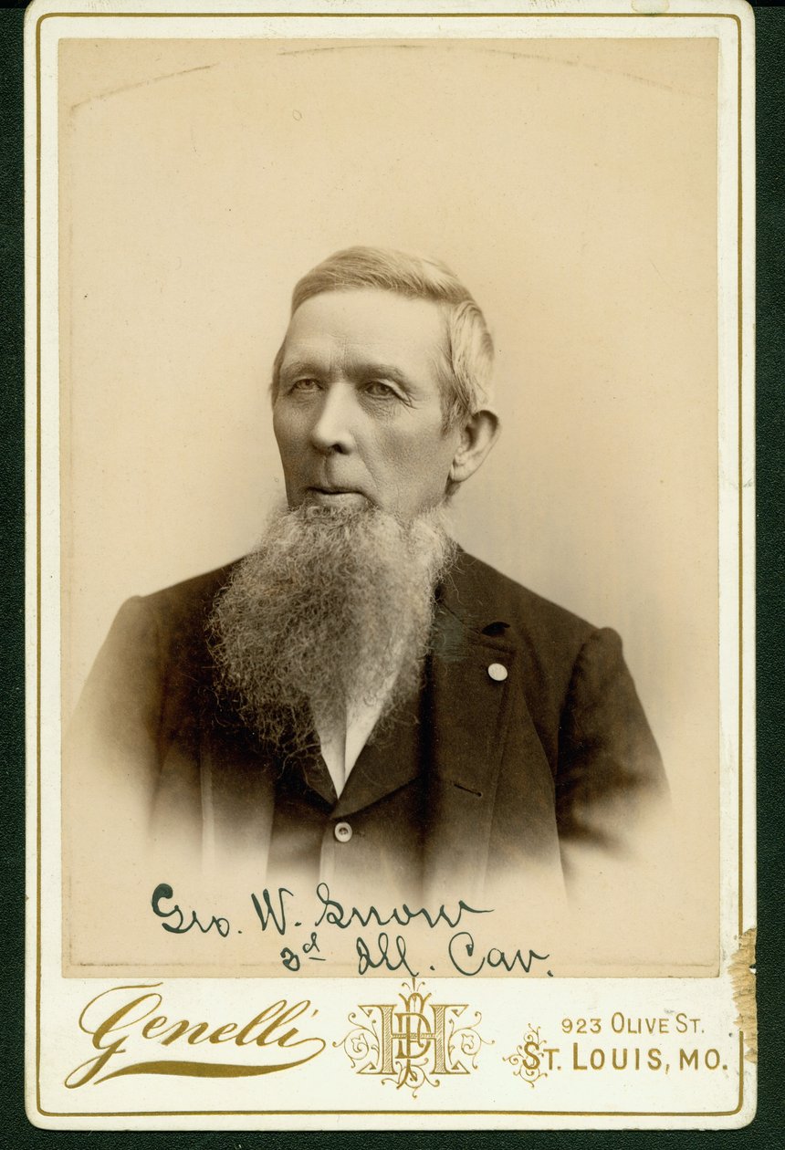 Portrait buste formel de George W. Snow - St. Louis Genelli