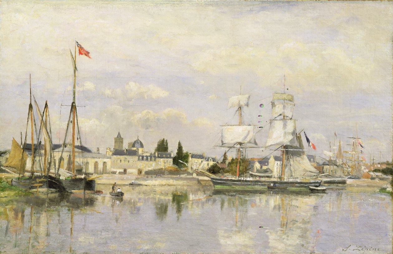Le Bassin Saint-Pierre à Caen - Stanislas Victor Edouard Lepine