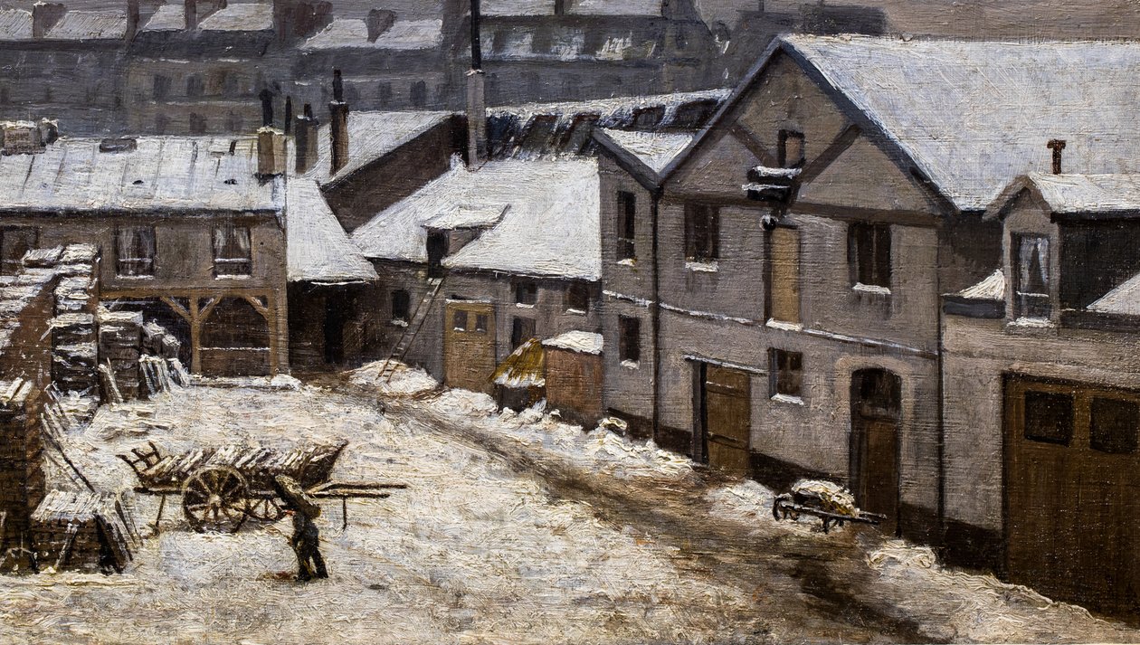 Neige à Paris - Stanislas Victor Edouard Lepine