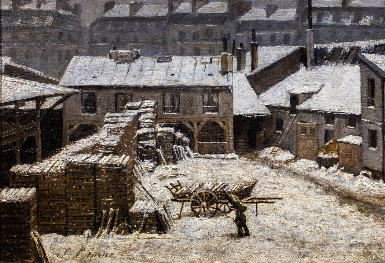 Neige à Paris - Stanislas Victor Edouard Lepine