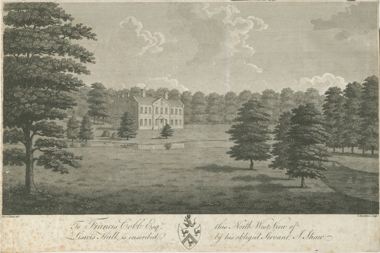Lysways Hall : gravure, nd [1762-1802] - Stebbing Shaw