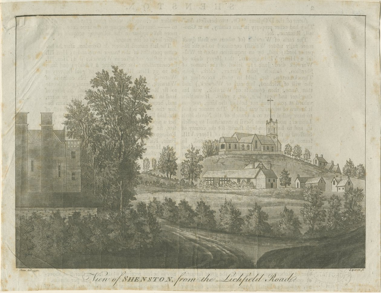 Shenstone Church et Village - Stebbing Shaw