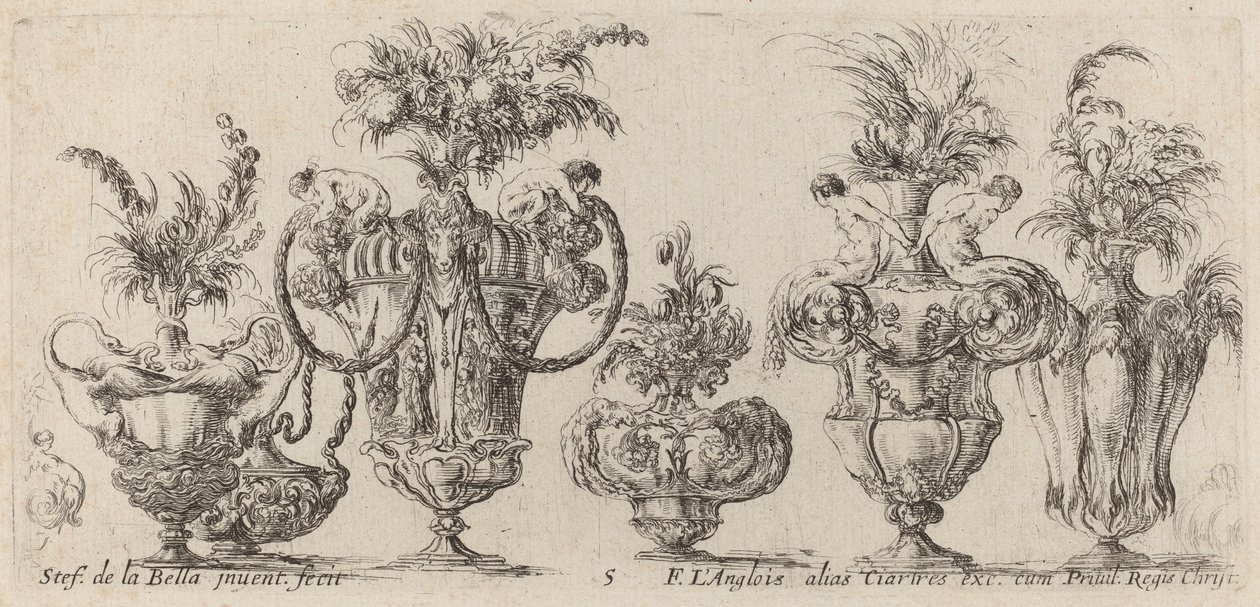 Vases fantastiques, probablement 1646 - Stefano della Bella