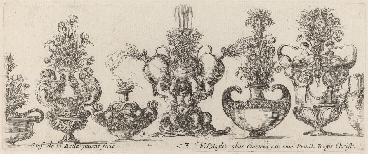 Vases fantastiques - Stefano della Bella