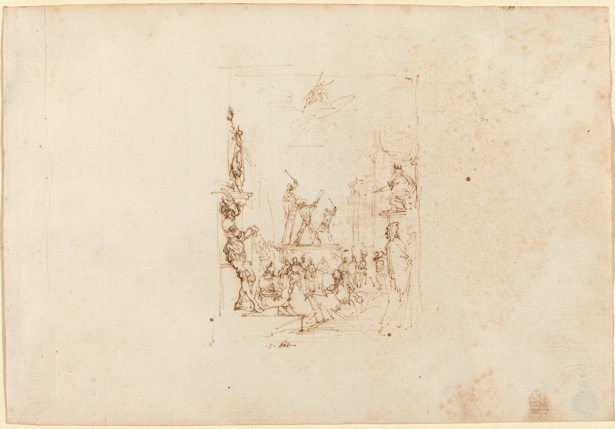 Le martyre de Saint André - Stefano della Bella