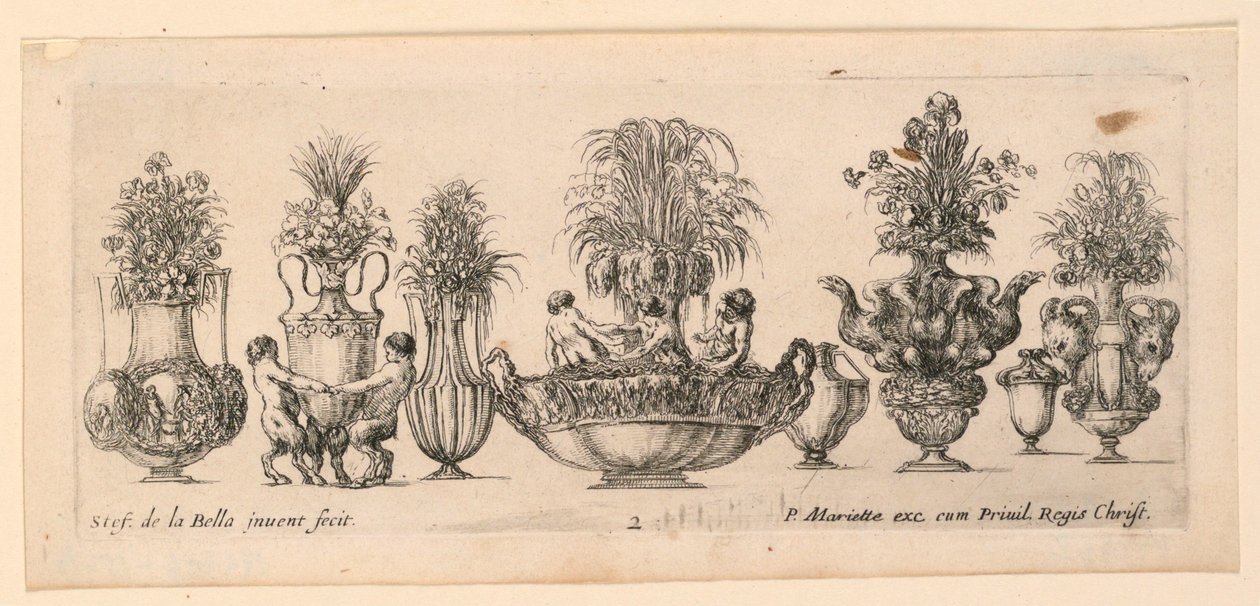 Vases, de "Raccolta di Vasi Diversi" - Stefano della Bella