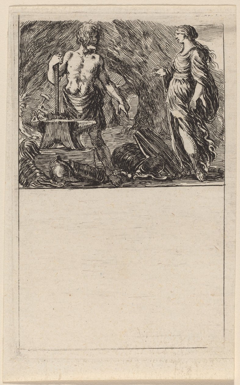 Vulcain et Thétis - Stefano della Bella