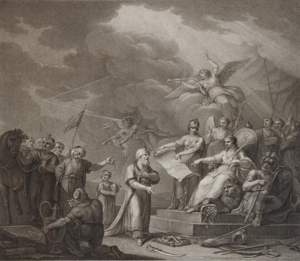 Allégorie du traité de Jassy, 1792 - Stephanoff
