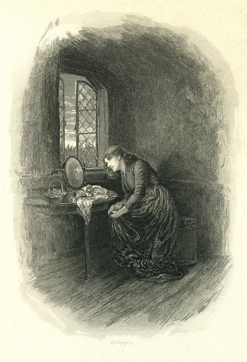 Little Dorrit - Amy Dorrit à la fenêtre - Stephen Alonzo Schoff