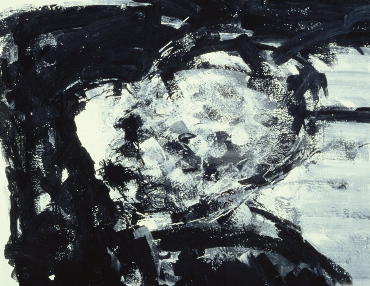 Kitaj avec sa main sur sa tête, 1995 - Stephen Finer