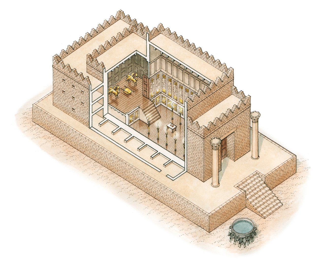 Temple de Salomon, Jérusalem, vers -900--587 - Stephen Conlin