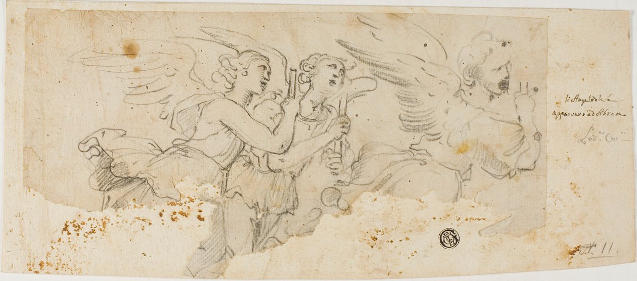 Les anges apparaissent à Abraham - Style of Giuseppe Cesari