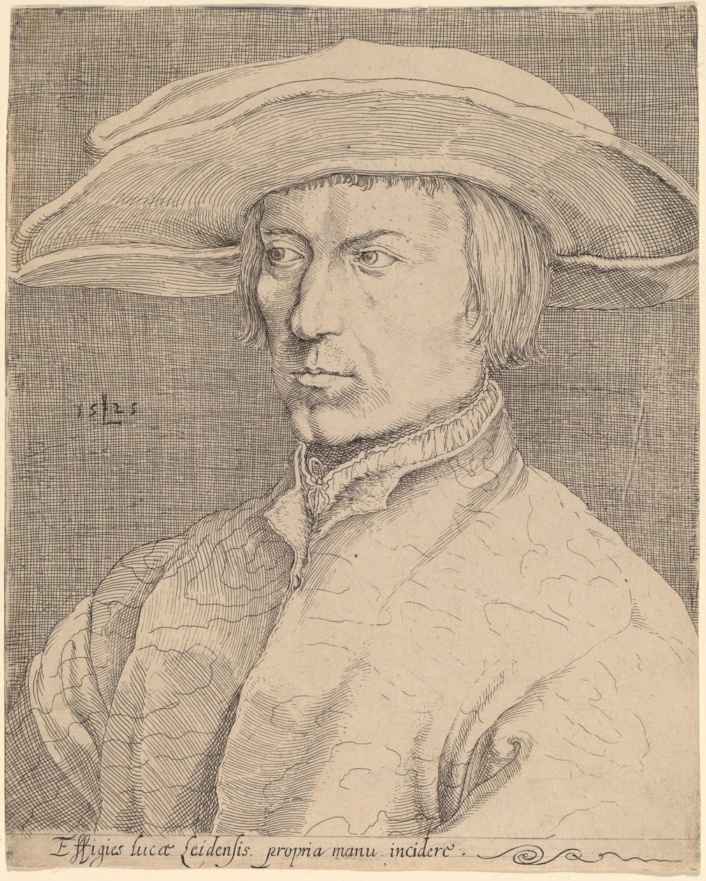 Autoportrait - Style of Lucas van Leyden after Albrecht Dürer