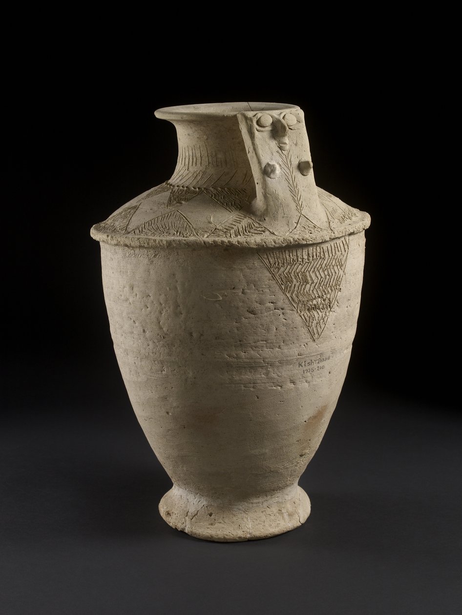 Vase de tombe dans le cimetière A, Kish, Irak - Sumerian
