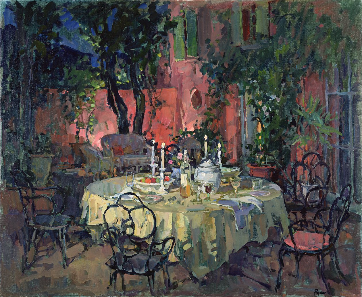 Terrasse la nuit - Susan Ryder