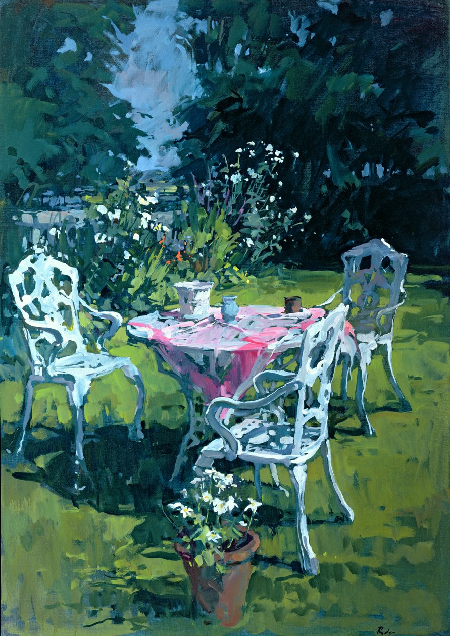 Chaises blanches à Belchester, 1997 - Susan Ryder