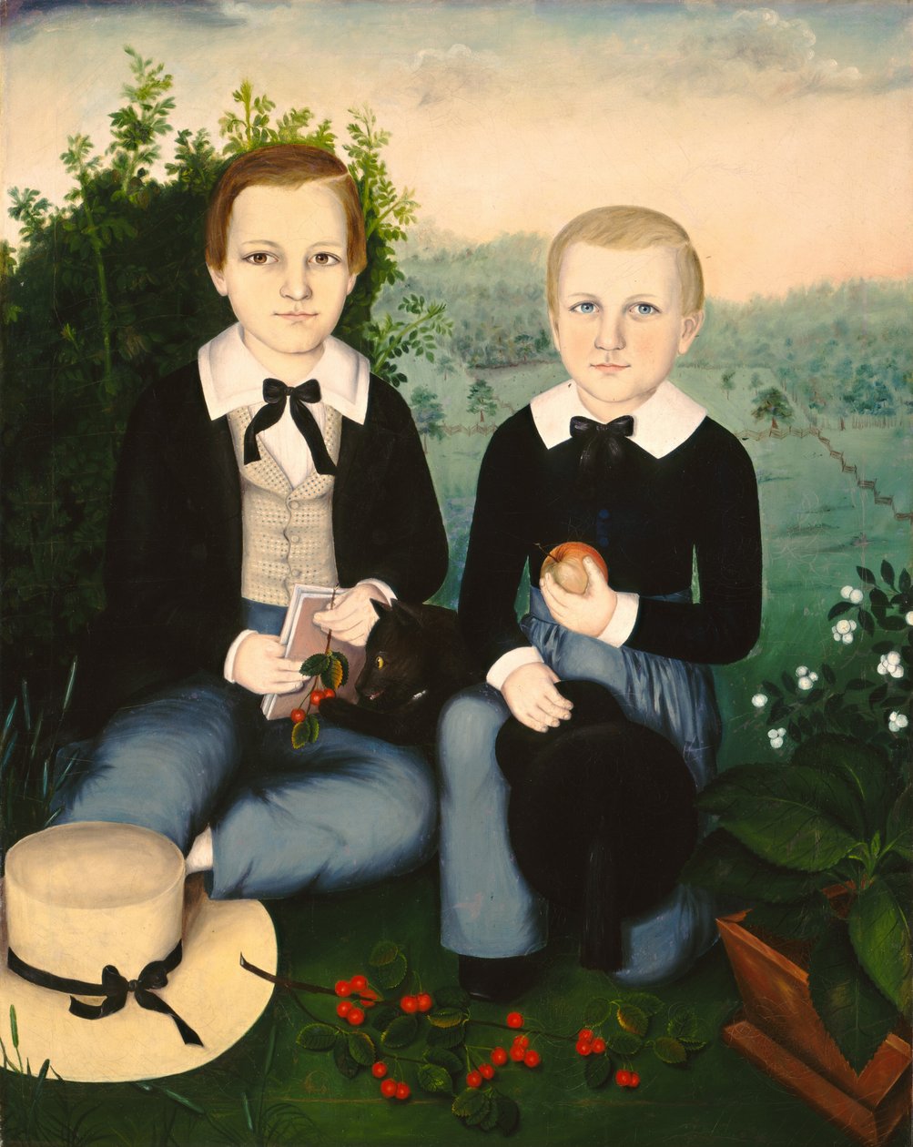 Frères, vers 1845 - Susan Catherine Waters