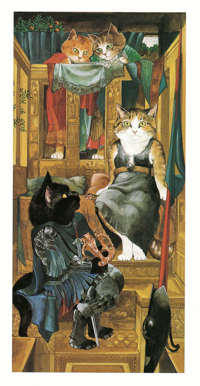 Illustration de Pre-Raphaelite Cats (pub. 1999) - Susan Herbert