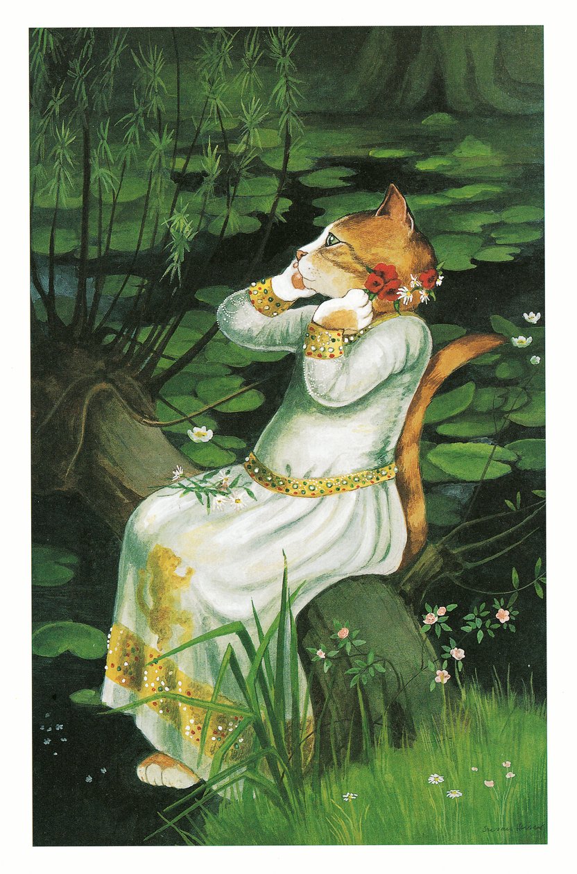 Illustration de Pre-Raphaelite Cats (pub. 1999) - Susan Herbert
