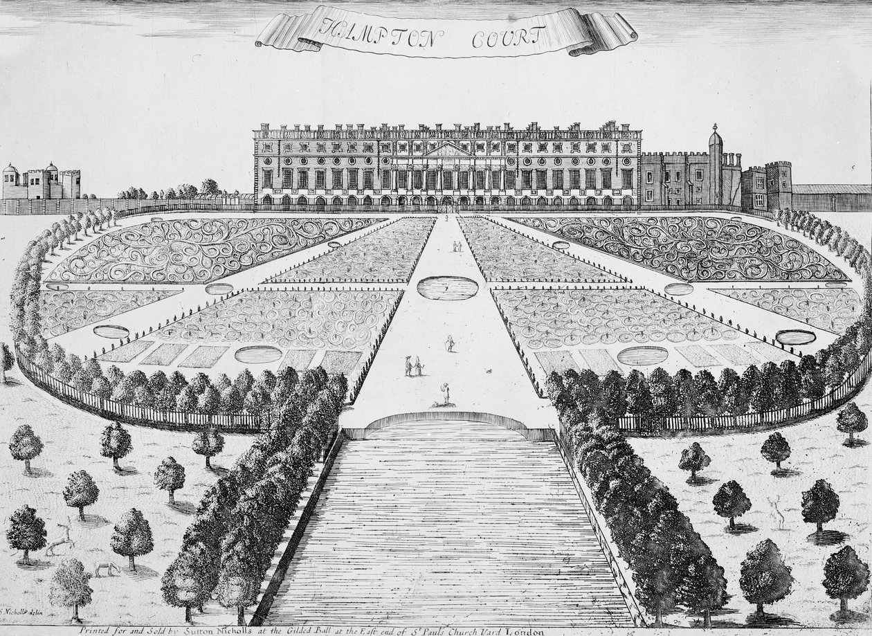 Façade est de Hampton Court, c.1830 - Sutton Nicholls