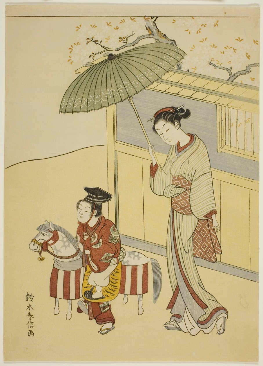 Le Cheval Bâton - Suzuki Harunobu
