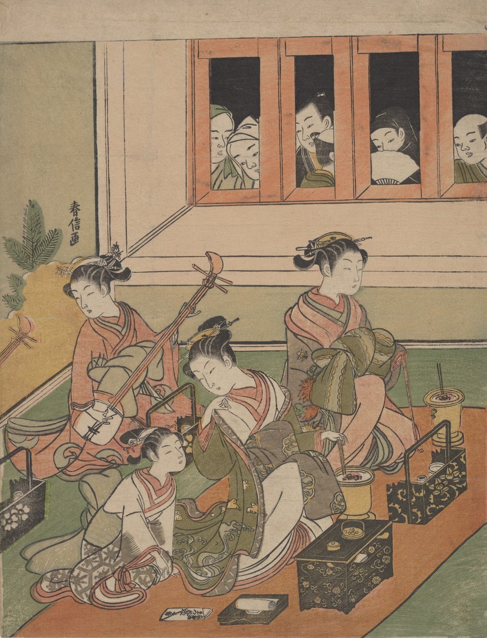 Les observateurs et les observés, 1764-72 - Suzuki Harunobu