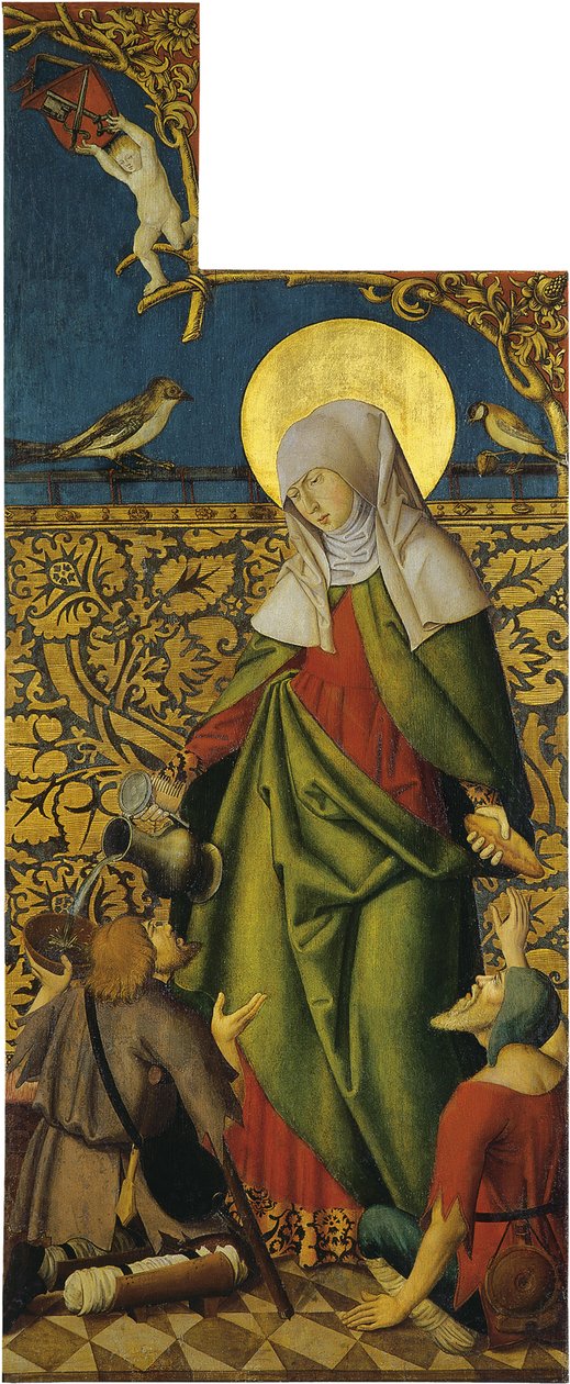 Sainte Élisabeth avec deux mendiants - Swabian master