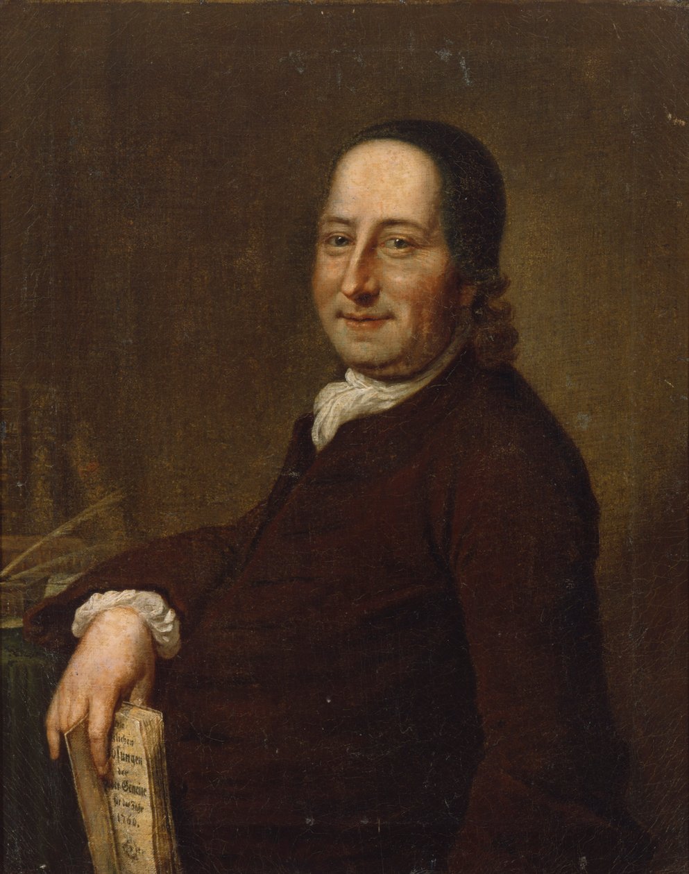 Nicholaus Ludwig Comte von Zinzendorf avec les Paroles Quotidiennes, 1761 - Swiss School